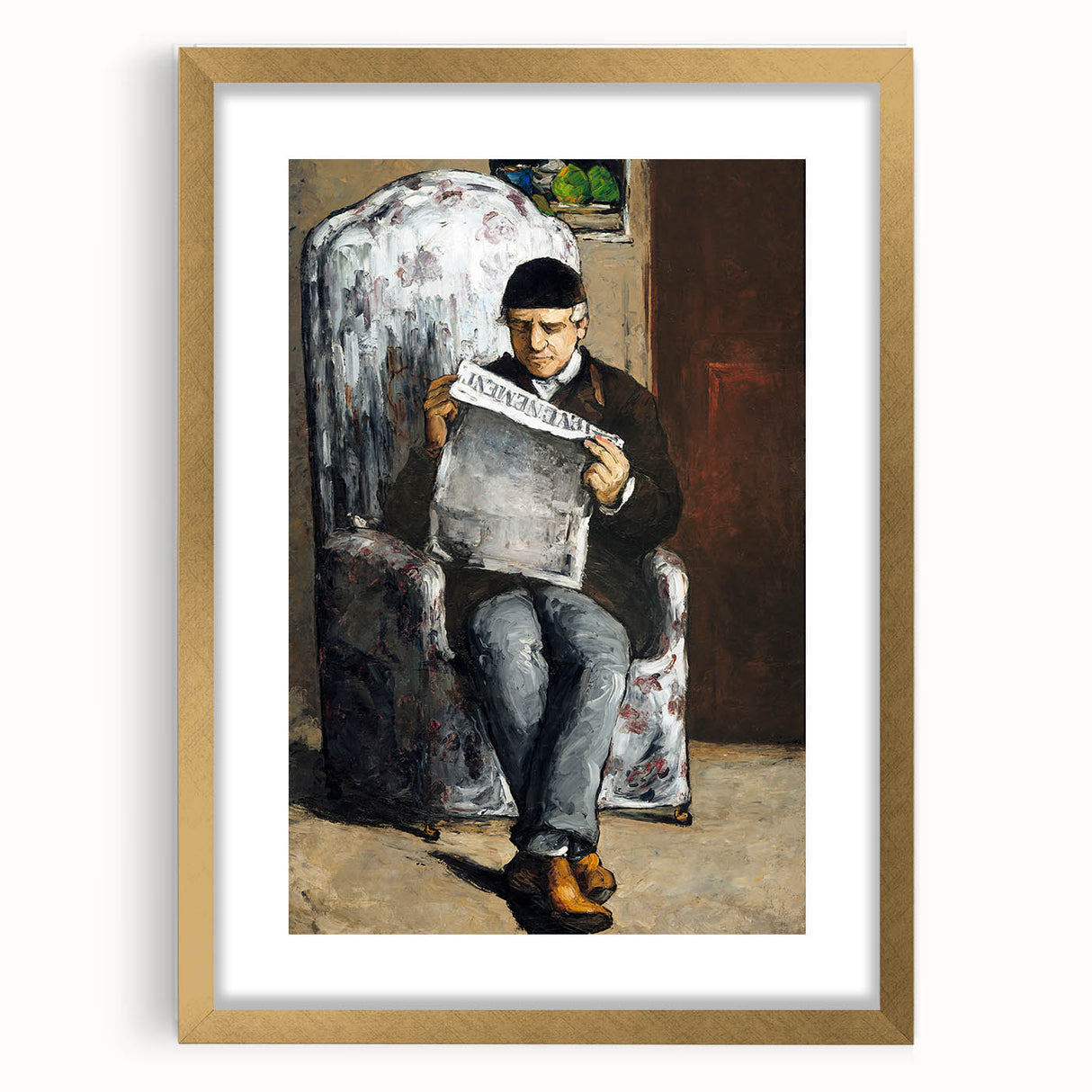 Impressionist Portrait Art - Cézanne's "The Artist's Father" Print