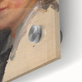 Modern Wall Art - Classic Portrait in Soft, Neutral Brushstrokes