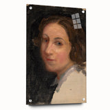 Modern Wall Art - Classic Portrait in Soft, Neutral Brushstrokes
