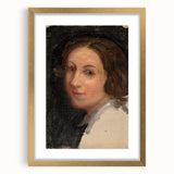 Modern Wall Art - Classic Portrait in Soft, Neutral Brushstrokes