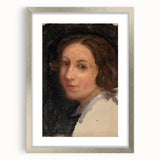 Modern Wall Art - Classic Portrait in Soft, Neutral Brushstrokes