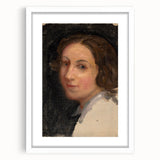 Modern Wall Art - Classic Portrait in Soft, Neutral Brushstrokes