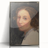 Modern Wall Art - Classic Portrait in Soft, Neutral Brushstrokes