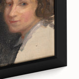 Modern Wall Art - Classic Portrait in Soft, Neutral Brushstrokes
