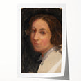 Modern Wall Art - Classic Portrait in Soft, Neutral Brushstrokes