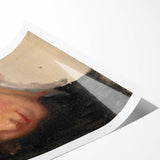 Modern Wall Art - Classic Portrait in Soft, Neutral Brushstrokes