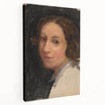 Modern Wall Art - Classic Portrait in Soft, Neutral Brushstrokes
