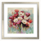 Romantic Floral Bloom - Modern Living Room Wall Art