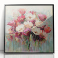 Romantic Floral Bloom - Modern Living Room Wall Art
