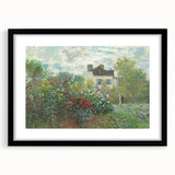 Artist's Garden in Argenteuil: Monet's Impressionist Floral Wall Art