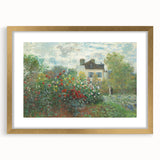 Artist's Garden in Argenteuil: Monet's Impressionist Floral Wall Art