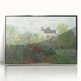 Artist's Garden in Argenteuil: Monet's Impressionist Floral Wall Art