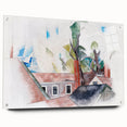 Rooftops and Trees" Modern Wall Art - Abstract Contemporary Decor