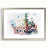 Rooftops and Trees" Modern Wall Art - Abstract Contemporary Decor