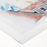 Rooftops and Trees" Modern Wall Art - Abstract Contemporary Decor