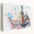 Rooftops and Trees" Modern Wall Art - Abstract Contemporary Decor