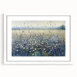 Tranquil Wildflower Field - Modern Living Room Wall Art