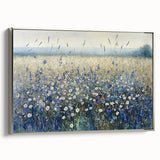 Tranquil Wildflower Field - Modern Living Room Wall Art