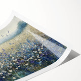 Tranquil Wildflower Field - Modern Living Room Wall Art
