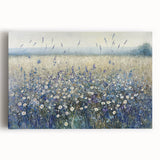 Tranquil Wildflower Field - Modern Living Room Wall Art
