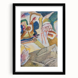 Modern Wall Art - Abstract Expressionist Composition with Bold Colors