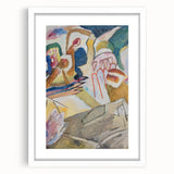 Modern Wall Art - Abstract Expressionist Composition with Bold Colors