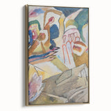 Modern Wall Art - Abstract Expressionist Composition with Bold Colors