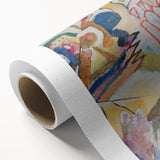 Modern Wall Art - Abstract Expressionist Composition with Bold Colors