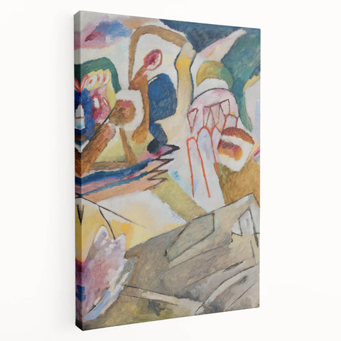 Modern Wall Art - Abstract Expressionist Composition with Bold Colors