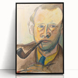 Modern Wall Art - Expressive Self-Portrait in Bold Brushstrokes