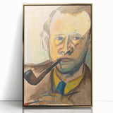 Modern Wall Art - Expressive Self-Portrait in Bold Brushstrokes