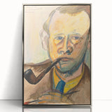 Modern Wall Art - Expressive Self-Portrait in Bold Brushstrokes