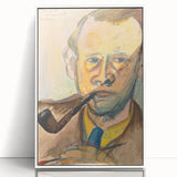 Modern Wall Art - Expressive Self-Portrait in Bold Brushstrokes