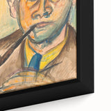 Modern Wall Art - Expressive Self-Portrait in Bold Brushstrokes