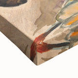 Modern Wall Art - Expressive Self-Portrait in Bold Brushstrokes