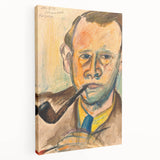 Modern Wall Art - Expressive Self-Portrait in Bold Brushstrokes