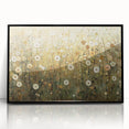 Golden Wildflower Meadow - Modern Living Room Wall Art
