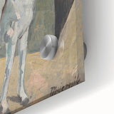 Modern Wall Art - Abstract Circus Rider in Pastel Hues and Bold Strokes