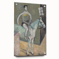 Modern Wall Art - Abstract Circus Rider in Pastel Hues and Bold Strokes