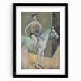 Modern Wall Art - Abstract Circus Rider in Pastel Hues and Bold Strokes