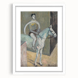 Modern Wall Art - Abstract Circus Rider in Pastel Hues and Bold Strokes