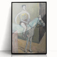 Modern Wall Art - Abstract Circus Rider in Pastel Hues and Bold Strokes