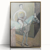 Modern Wall Art - Abstract Circus Rider in Pastel Hues and Bold Strokes
