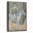 Modern Wall Art - Abstract Circus Rider in Pastel Hues and Bold Strokes