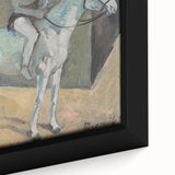 Modern Wall Art - Abstract Circus Rider in Pastel Hues and Bold Strokes