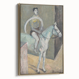 Modern Wall Art - Abstract Circus Rider in Pastel Hues and Bold Strokes