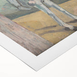 Modern Wall Art - Abstract Circus Rider in Pastel Hues and Bold Strokes