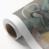 Modern Wall Art - Abstract Circus Rider in Pastel Hues and Bold Strokes