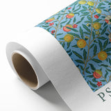 Biblical Typography Wall Art - Psalm 34:8 Floral Canvas Print