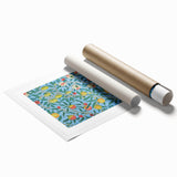 Biblical Typography Wall Art - Psalm 34:8 Floral Canvas Print